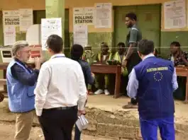 Election Observers at Polling Unit during Abuja Election 2026 Area Council Elections