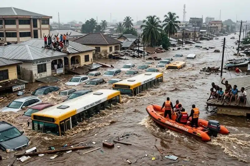 Accra Floods Trap Thousands as Ghana's Capital Goes Under