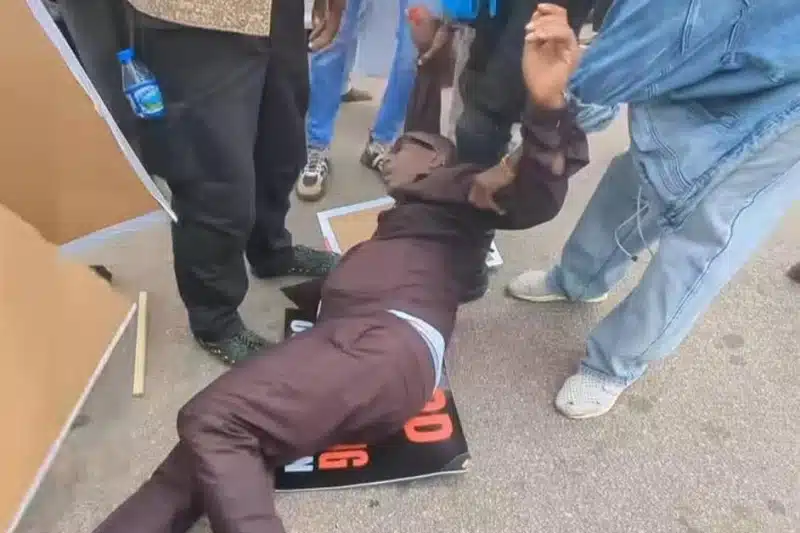 Sowore's Collapse at Abuja Protest Draws Outrage as Police Fire Tear Gas on Democracy Day