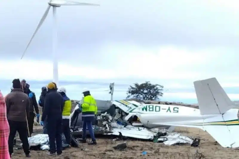 Kajiado Plane Crash Kills Student Pilot and Flight Instructor Near Wind Farm