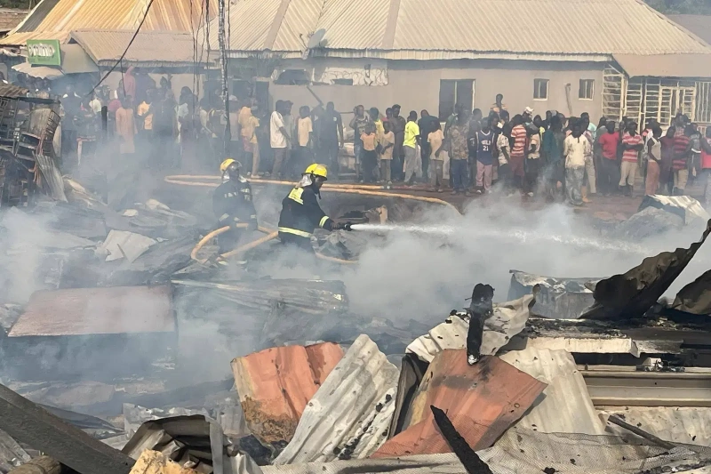 Kugbo Furniture Market Fire Destroys Shops in Abuja